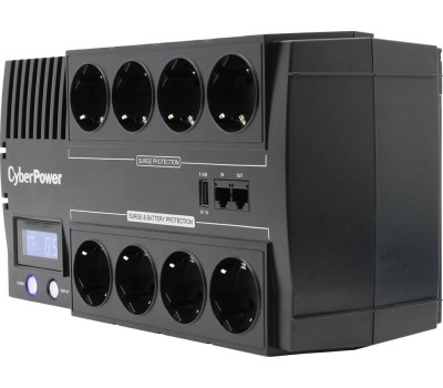 ИБП CYBERPOWER ИБП BR700ELCD {Line-Interactive, 700VA/420W USB/RJ11/45/USB charger A (4+4 EURO), 12В/7,2 Ач х 1}