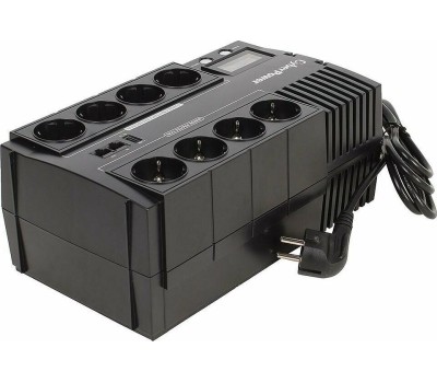 ИБП CYBERPOWER ИБП BR700ELCD {Line-Interactive, 700VA/420W USB/RJ11/45/USB charger A (4+4 EURO), 12В/7,2 Ач х 1}