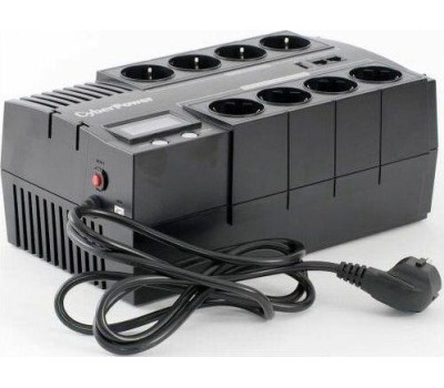 ИБП CYBERPOWER ИБП BR700ELCD {Line-Interactive, 700VA/420W USB/RJ11/45/USB charger A (4+4 EURO), 12В/7,2 Ач х 1}