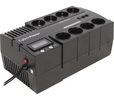 ИБП CYBERPOWER ИБП BR700ELCD {Line-Interactive, 700VA/420W USB/RJ11/45/USB charger A (4+4 EURO), 12В/7,2 Ач х 1}