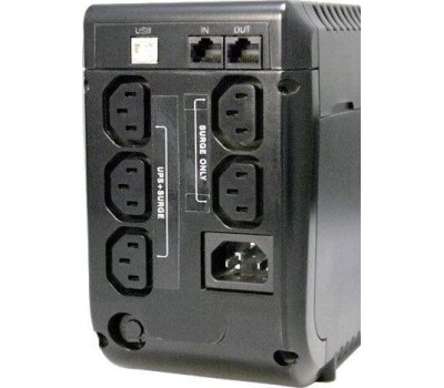 PowerCom Imperial IMP-825AP ИБП {Line-Interactive, 825VA / 495W, Tower, 5 xC13:3 с резервным питанием + 2 с фильтрацией, USB} (507305)
