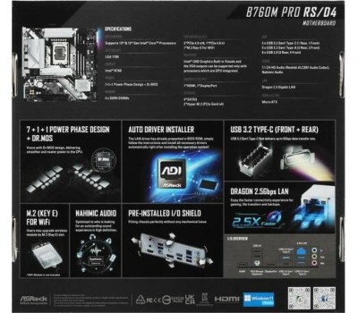 Материнская плата MSI Материнская плата B760 S1700 MATX PRO B760M-E