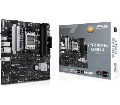 Материнская плата ASUS Материнская плата PRIME A620M-A-CSM, Socket AM5, AMD A620, mATX, Ret