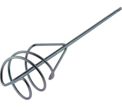 Миксер строительный DENZEL Миксер для песчано-гравийных смесей, 100 х 450 мм, оцинкованный, хвостовик SDS Plus 848277