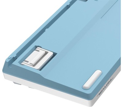 A4TECH Клавиатура Fstyler FS300, проводная, USB, механическая, белый/синий [fs300 panda snowboarding]