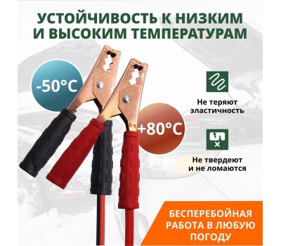 CARLINE Провода прикуривания 200А 2,0м (мешок полиэстер)