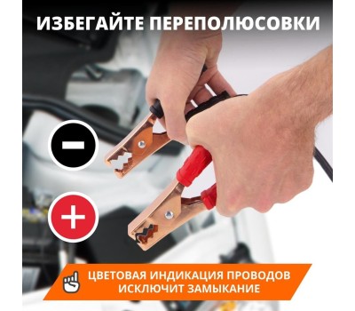 CARLINE Провода прикуривания 200А 2,0м (мешок полиэстер)