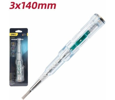 Отвертка-тестер DELI Индикаторная отвертка-тестер напряжения светодиодная DL8004 12-250 В