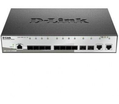 Коммутатор D-LINK Коммутатор DGS-1250-28X/A1A L2 Smart Switch with 24 10/100/1000Base-T ports and 4 10GBase-X SFP+ ports (448164)