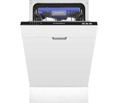 MAUNFELD Встраиваемая посудомоечная машина MLP-083I Light Beam, узкая, ширина 44.8см, полновстраиваемая, загрузка 10 комплектов