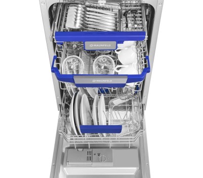 MAUNFELD Встраиваемая посудомоечная машина MLP-083I Light Beam, узкая, ширина 44.8см, полновстраиваемая, загрузка 10 комплектов