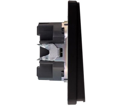 KRANZ Выключатель ROUND 2 кл 10А с/у оникс