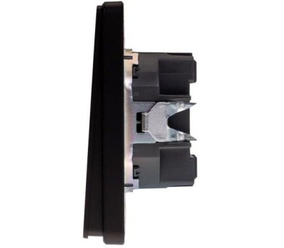 KRANZ Выключатель ROUND 2 кл проходной (переключатель) 10А с/у оникс