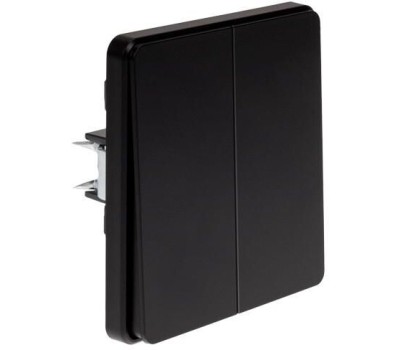 KRANZ Выключатель ROUND 2 кл проходной (переключатель) 10А с/у оникс