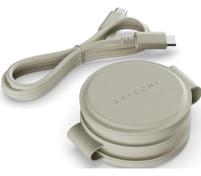 SATECHI Переносное зарядное устройство Qi2 OntheGo 3-in-1 Wireless Charger. Цвет: песочный