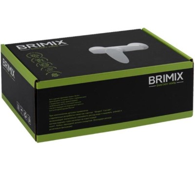 BRIMIX - Смеситель в ДУШ, шаровый, из высокопрочного пластика АБС, БЕЛЫЙ 5941