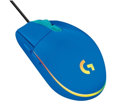 LOGITECH Мышь игровая проводная G102 Lightsync синий (910-005810)
