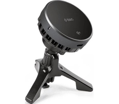 TTEC Автомобильное беспроводное зарядное устройство AirCharger Drive Pro Qi2/MagSafe 15W Wireless Fast Charger&Phone Holder с функцией охлаждения. Цвет: черный