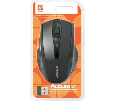 Мышь беспроводная DEFENDER (52665) ACCURA MM-665 черный