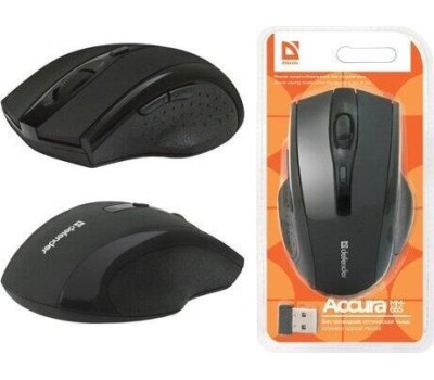 Мышь беспроводная DEFENDER (52665) ACCURA MM-665 черный