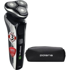 Бритва POLARIS PMR 0307RС WET&DRY PRO 5 BLADES+ черный/хром