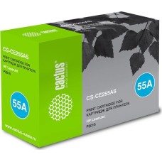 Картридж CACTUS CS-CE255AS черный (6000стр.) для HP LJ P3011/P3015