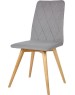 Стул обеденный POLINI Home Rio SD, светло-серый - натуральный (2 кор.)