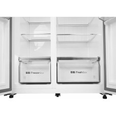 Холодильник двухкамерный LEX LSB530BLID WIND Total No Frost, Side by Side, инверторный черный/рисунок