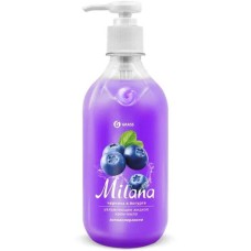 Жидкое мыло GRASS 126300 Milana черника в йогурте с дозатором (флакон 500мл)