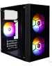 Корпус 1STPLAYER FIREBASE X1 Black / mATX / 3x120mm LED fans / X1-BK-3F1