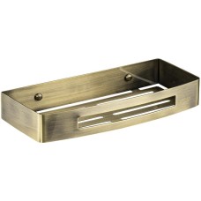 Аксессуары для ванной комнаты BRIMIX 5655-B Полочка литая, прямоугольная, одинарная, из нержавеющей стали, цвет БРОНЗА