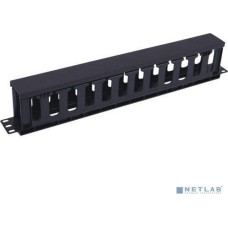 5bites Панель-органайзер кабеля CM-106B для сетевых шкафов ГРЕБЕНКА / КРЫШКА / 1U / 19