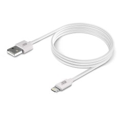BORASCO Кабель Lightning (m) - USB (m), 1м, 2A, белый [20543]
