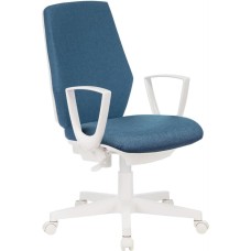 Кресло компьютерное БЮРОКРАТ Кресло CH-W545, ткань, до 120кг, пружинно-винтовой, синий
