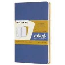 MOLESKINE Блокнот Volant, 80стр, в линейку, мягкая обложка, синий [qp711b41m17]