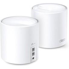 TP-LINK Бесшовный Mesh роутер Deco X60(1-pack), Wi-Fi 6, AX5400, 2.4/5ГГц, 2 LAN, белый