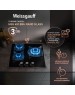 Варочная панель газовая WEISSGAUFF Газовая варочная панель HGG 451 BGh Nano, 3 конфорки, закаленное стекло, черный