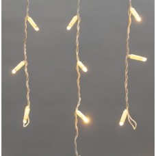NEON-NIGHT Гирлянда светодиодная Бахрома (Айсикл) 3,2х0,9м 120 LED ТЕПЛЫЙ БЕЛЫЙ белый каучук 3,3мм IP67 постоянное свечение 230В нужен блок 315-001