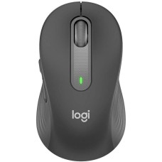 LOGITECH Мышь беспроводная M650 Signature Graphite темно-серая, 400-4000 dpi, Bluetooth + 2.4G, 5 кнопок, АА-батарейка, полноразмерная, правый хват