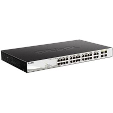 Коммутатор D-LINK Коммутатор DGS-1210-28P/F5A Настраиваемый L2 коммутатор с 24 портами 10/100/1000Base-T и 4 комбо-портами 100/1000Base-T/SFP (24 порта PoE 802.3af/at, PoE-бюджет 193 Вт)