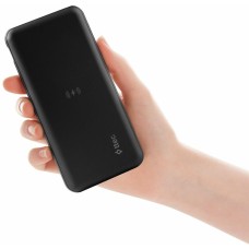 TTEC Внешний аккумулятор PowerSlim Pro W QI/PD/QC 3.0 10.000mAh Wireless Universal Mobile Charger. Цвет: черный