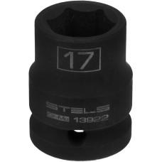Головка торцевая STELS Головка ударная шестигранная, 17 мм, 1/2, CrMo 13922