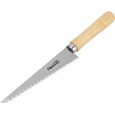 SPARTA Ножовка по гипсокартону, 180 мм, деревянная рукоятка 233905