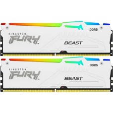 KINGSTON Память DDR5 2x32GB 6000MHz KF560C30BWEAK2-64 Fury Beast RGB RTL Gaming PC5-48000 CL30 DIMM 288-pin 1.4В kit single rank с радиатором Ret