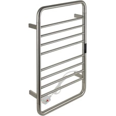KRAFTTE - Полотенцесушитель электрический, с сенсорным управлением, с таймером до 24 часов, температура нагрева 35 - 70° С, лесенка с заоваленными углами, 10 перекладин, 530 х 840 х 95 мм, из нержавеющей стали, цвет САТИН. 44053