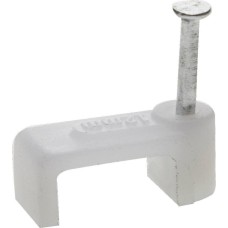 ЗУБР СД-П, 8 мм, 50 шт, прямоугольная скоба-держатель с оцинкованным гвоздем, Профессионал (45112-08)