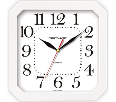 Часы настенные TROYKATIME БЕЛЫЕ 31310316