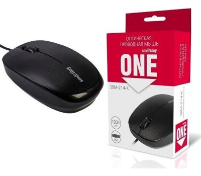 Мышь компьютерная SMARTBUY (SBM-214-K) ONE черная