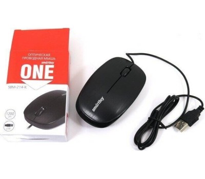 Мышь компьютерная SMARTBUY (SBM-214-K) ONE черная