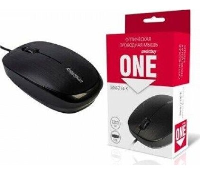 Мышь компьютерная SMARTBUY (SBM-214-K) ONE черная